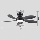 Graceshire contemporary ceiling fan - Blushlighting