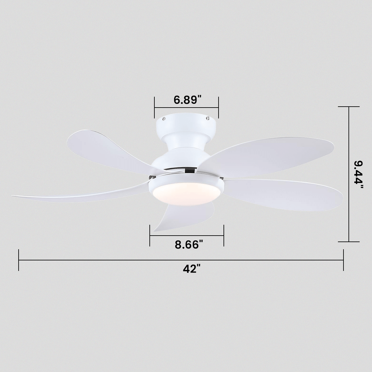 Graceshire contemporary ceiling fan - Blushlighting