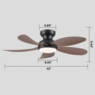 Graceshire contemporary ceiling fan - Blushlighting