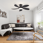 Graceshire contemporary ceiling fan - brownBlushlighting