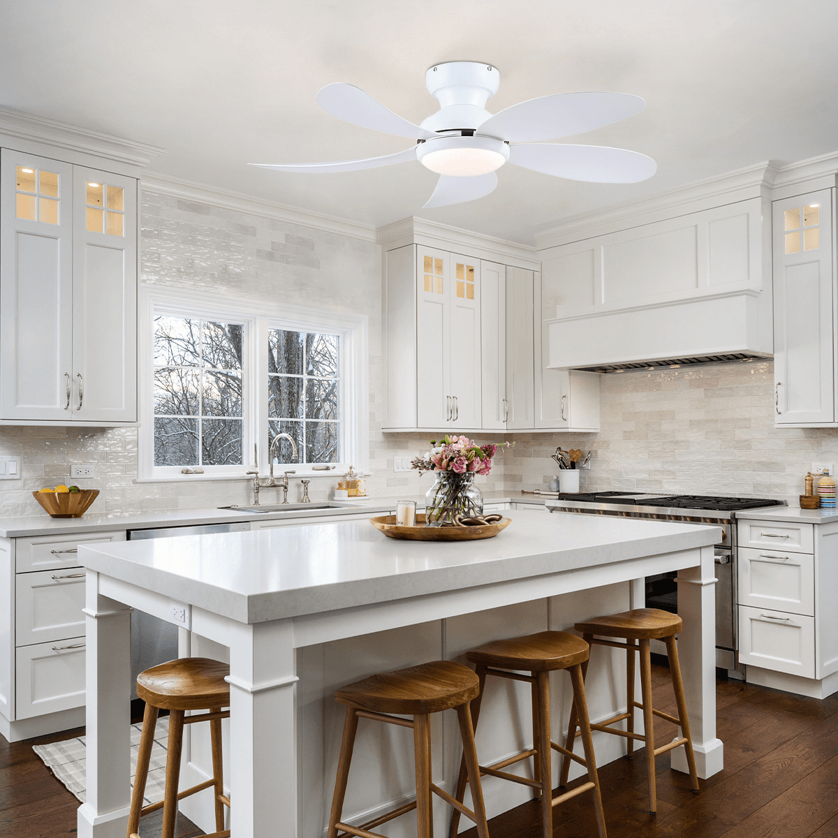 Graceshire contemporary ceiling fan - blackBlushlighting
