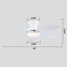 Graceshire contemporary ceiling fan - brownBlushlighting