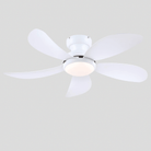 Graceshire contemporary ceiling fan - whiteBlushlighting