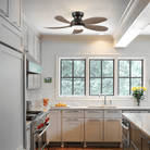 Graceshire contemporary ceiling fan - blackBlushlighting