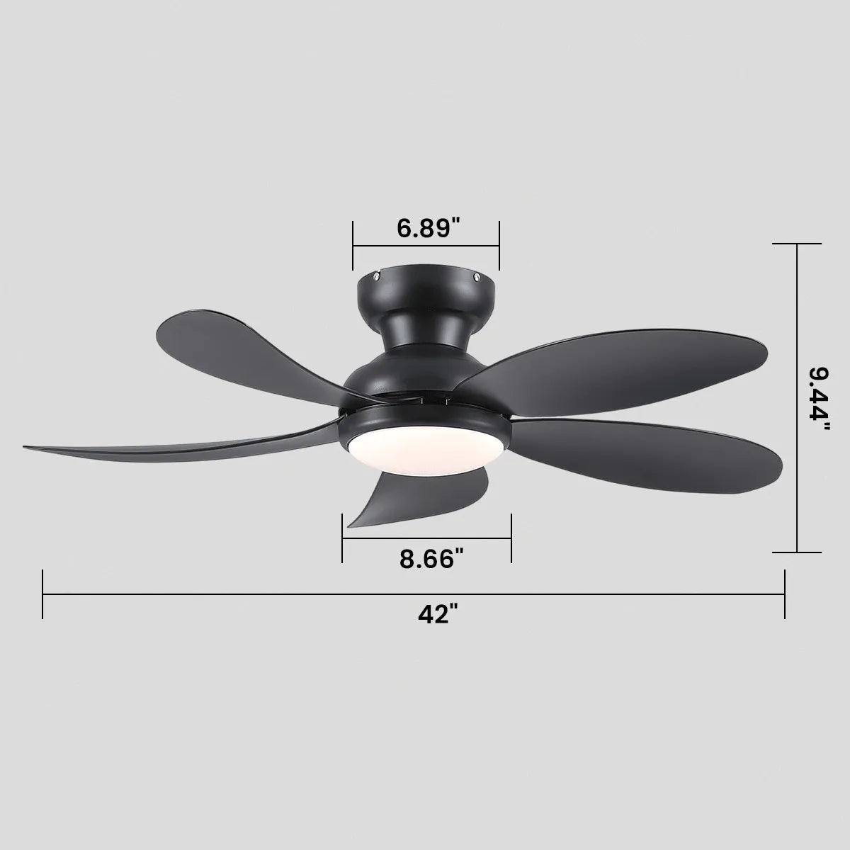 Graceshire contemporary ceiling fan - Blushlighting