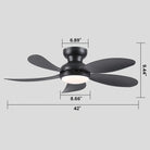 Graceshire contemporary ceiling fan - Blushlighting