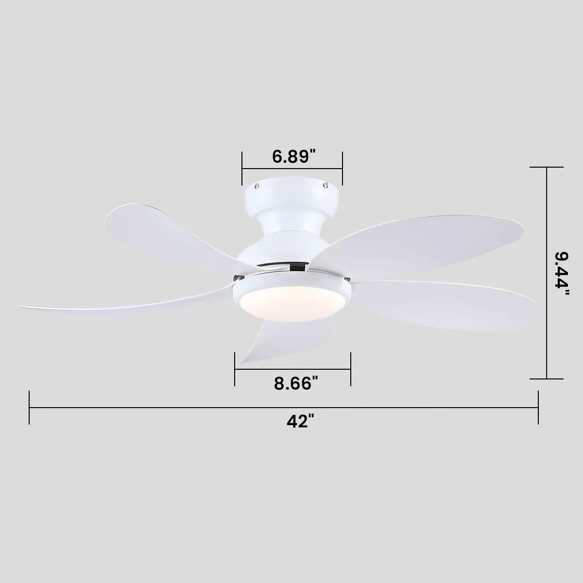 Graceshire contemporary ceiling fan - Blushlighting
