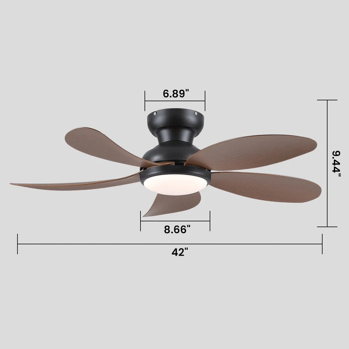 Graceshire contemporary ceiling fan - Blushlighting