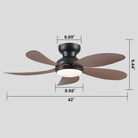 Graceshire contemporary ceiling fan - Blushlighting