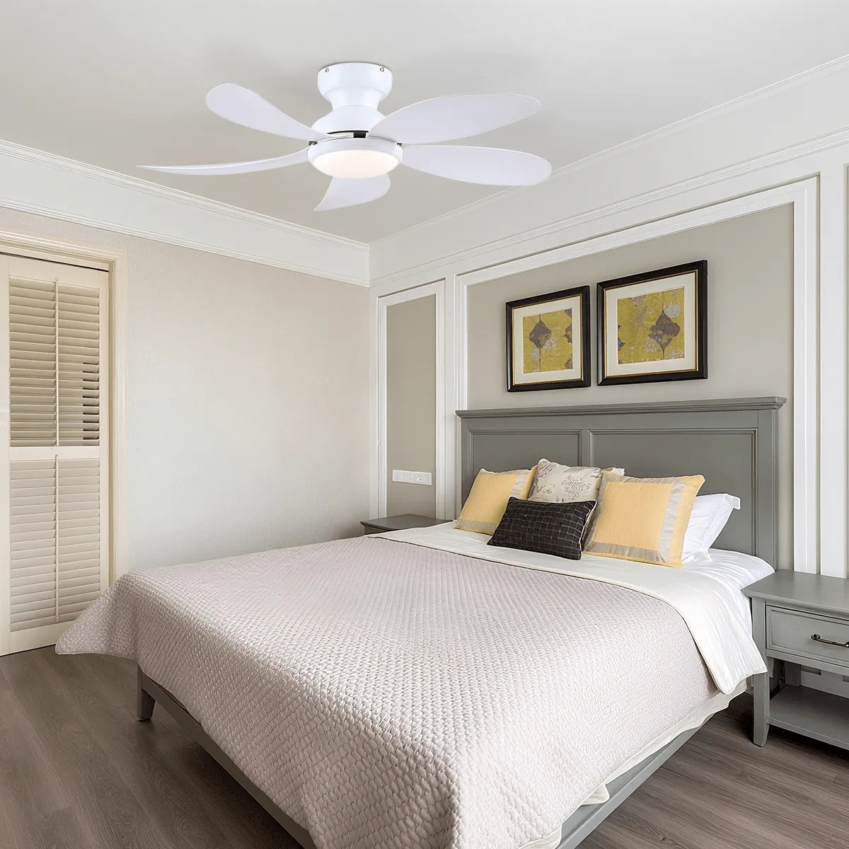 Graceshire contemporary ceiling fan - Blushlighting