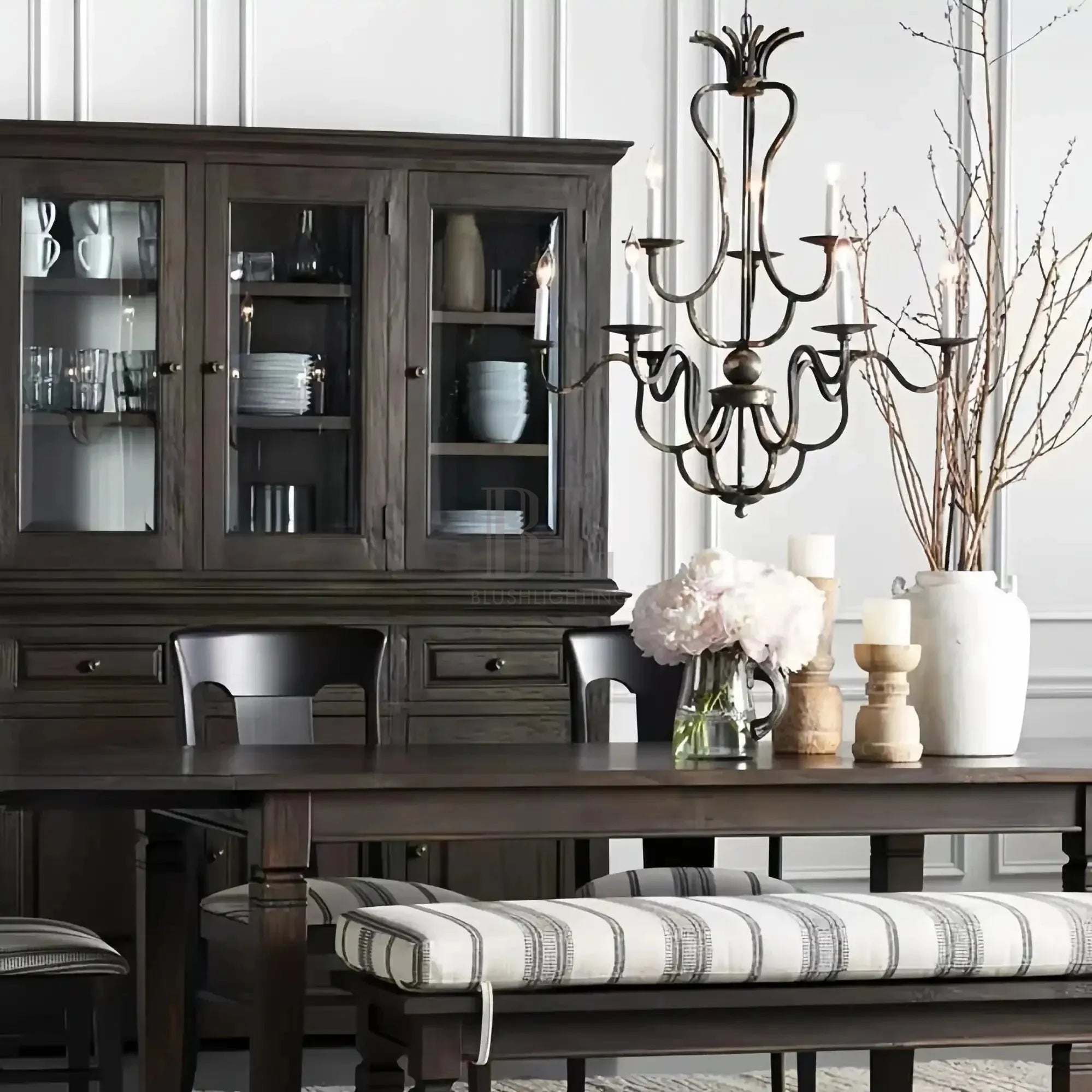 Grand 12 Light Chandelier - Blushlighting