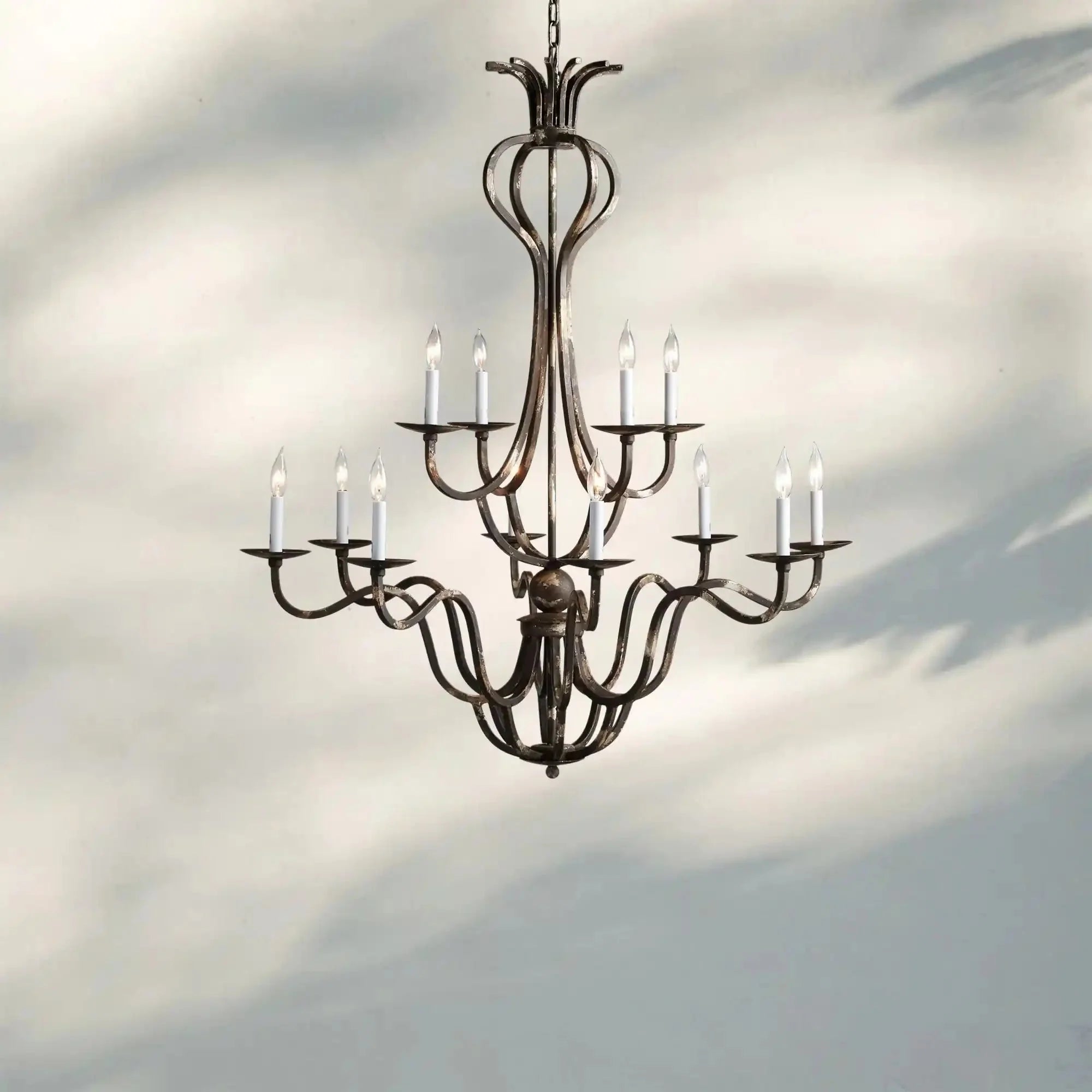 Grand 12 Light Chandelier - Blushlighting