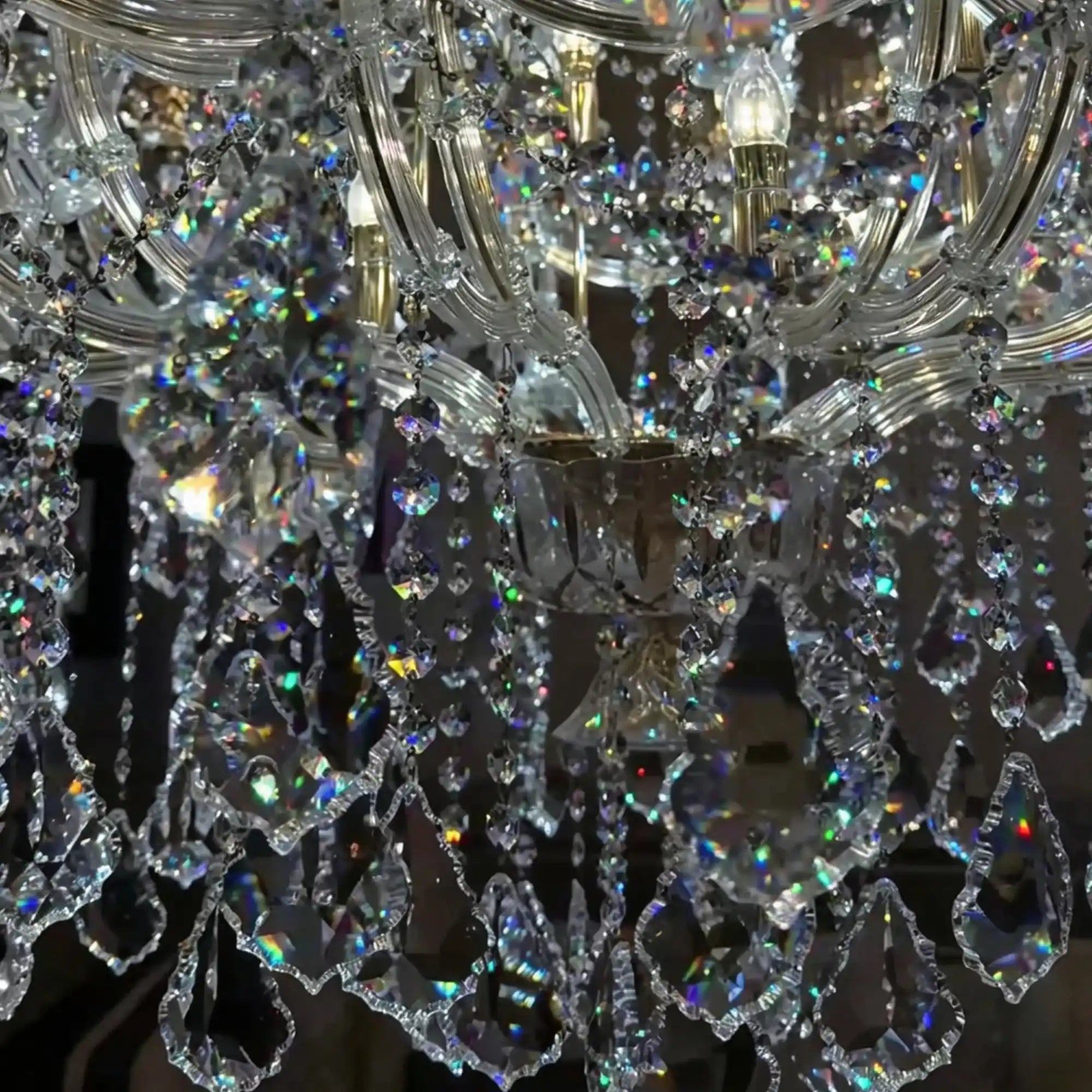 Grand Imperial Crystal Palace Chandelier for Mansion/Hotel Lobby/Banquet Hall - 54 Lights/D63"*H72.8"(D160cm*H185cm)/100kgWarm LightBlushlighting