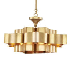 Grand Lotus Large Black Chandelier - Blushlighting