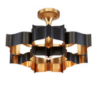 Grand Lotus Large Black Chandelier - Blushlighting