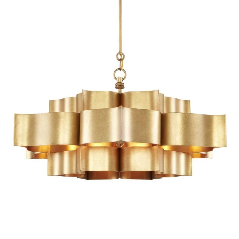 Grand Lotus Large Black Chandelier - Blushlighting