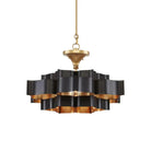 Grand Lotus Large Black Chandelier - Blushlighting