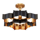 Grand Lotus Large Black Chandelier - Blushlighting