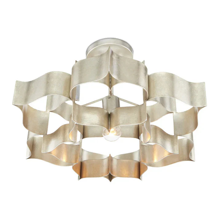 Grand Lotus Large Black Chandelier-