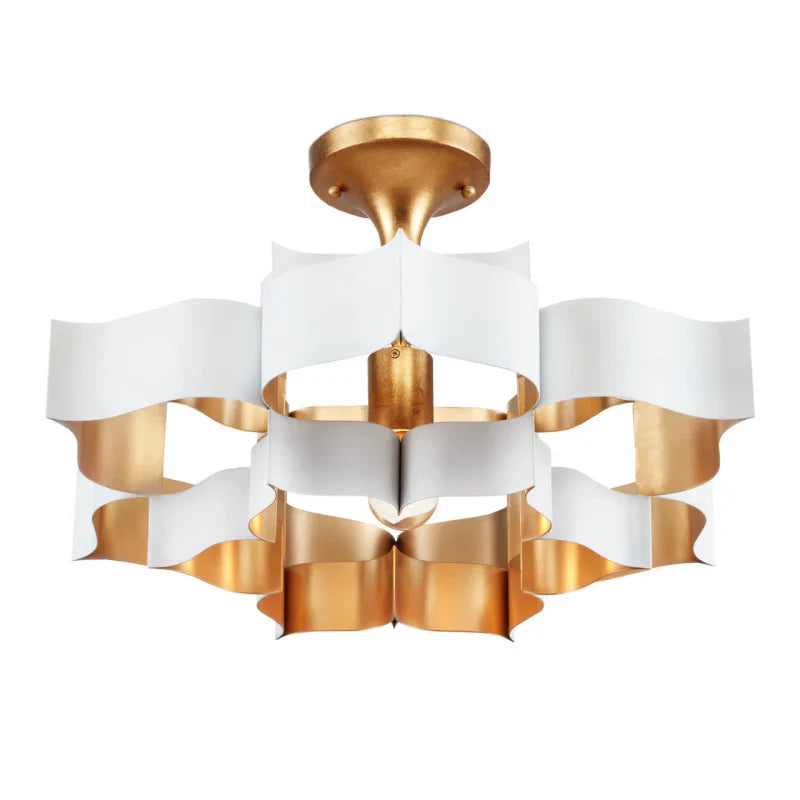 Grand Lotus Large Black Chandelier-