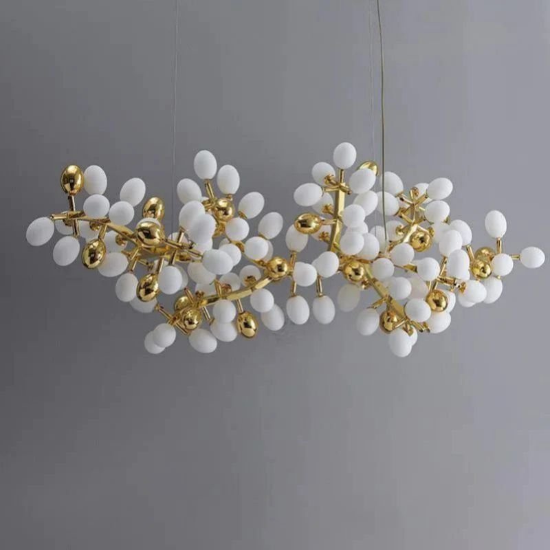 Grapes Horizontal Branch Chandelier - 39.4" L X 15.7" W X19.7" HBlushlighting