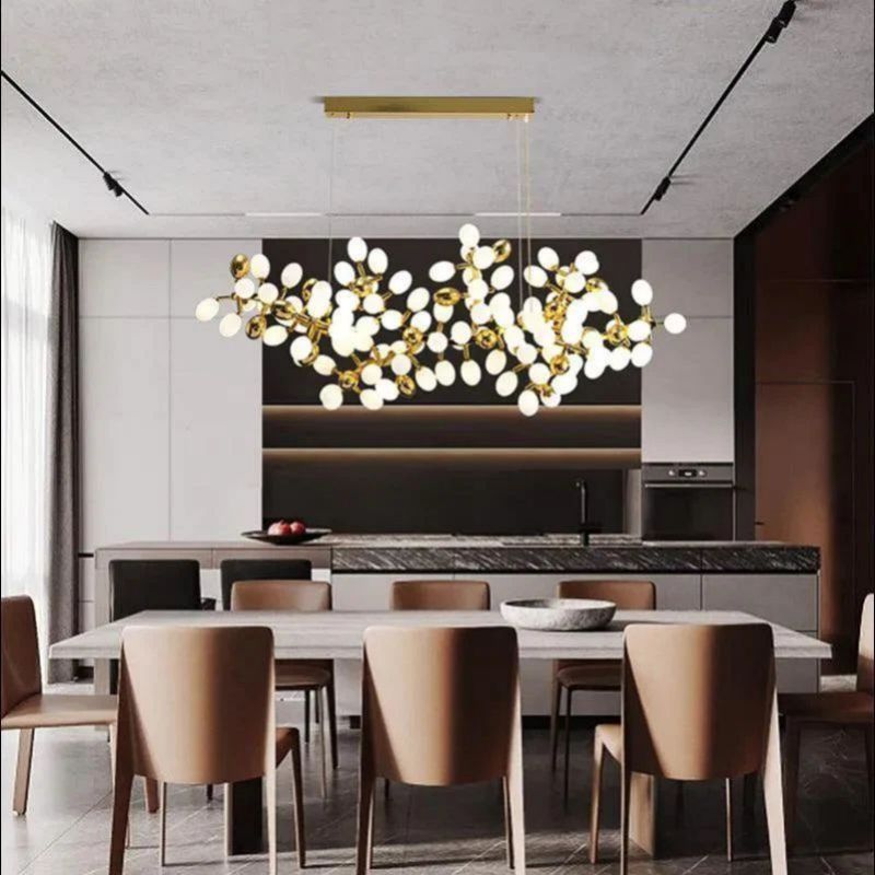 Grapes Horizontal Branch Chandelier - 39.4" L X 15.7" W X19.7" HBlushlighting