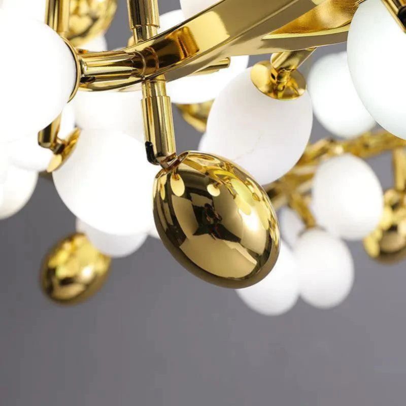 Grapes Horizontal Branch Chandelier - 39.4" L X 15.7" W X19.7" HBlushlighting