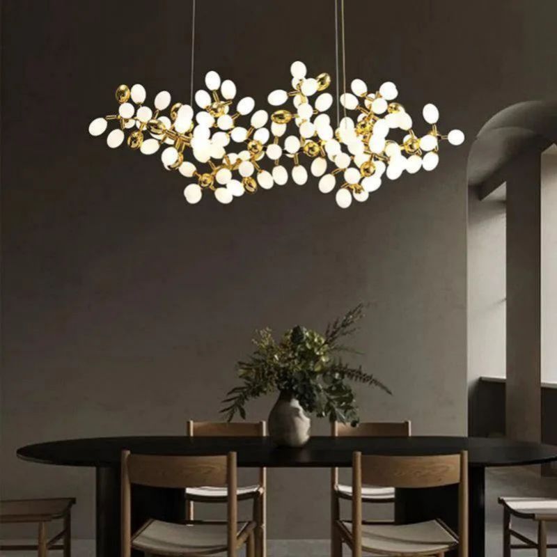 Grapes Horizontal Branch Chandelier - 39.4" L X 15.7" W X19.7" HBlushlighting