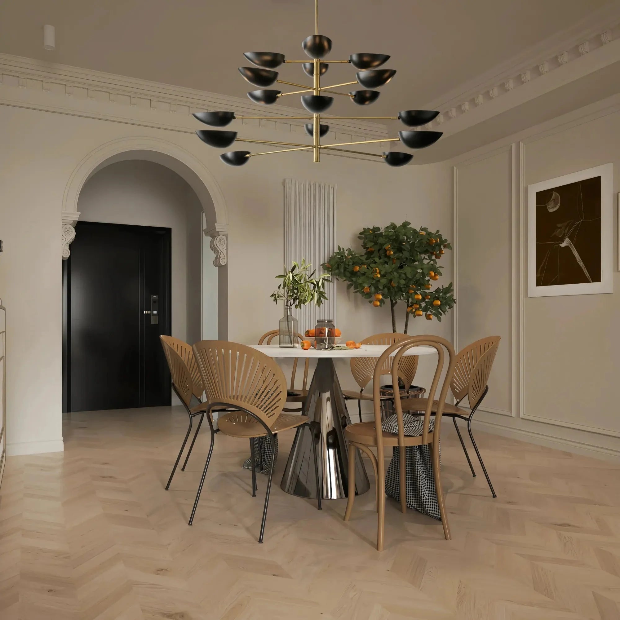 Graphica Chandelier 38" 73'' - Blushlighting