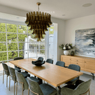 Green Petalo Murano Chandelier - 29.53"Blushlighting