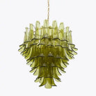 Green Petalo Murano Chandelier - Blushlighting
