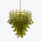 Green Petalo Murano Chandelier - 35.43"Blushlighting