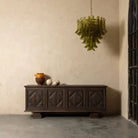 Green Petalo Murano Chandelier - Blushlighting