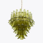 Green Petalo Murano Chandelier - Blushlighting