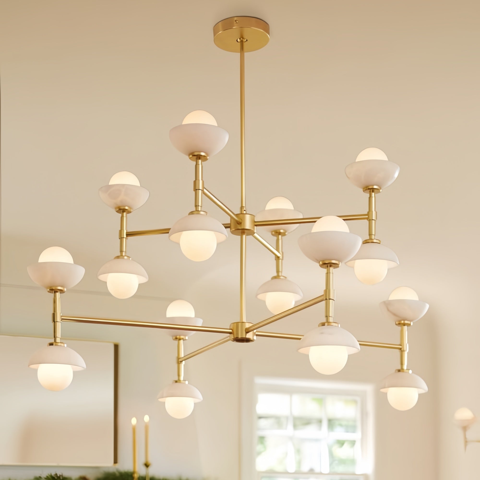 Greenwich Double Tier Chandelier-Chandelier-