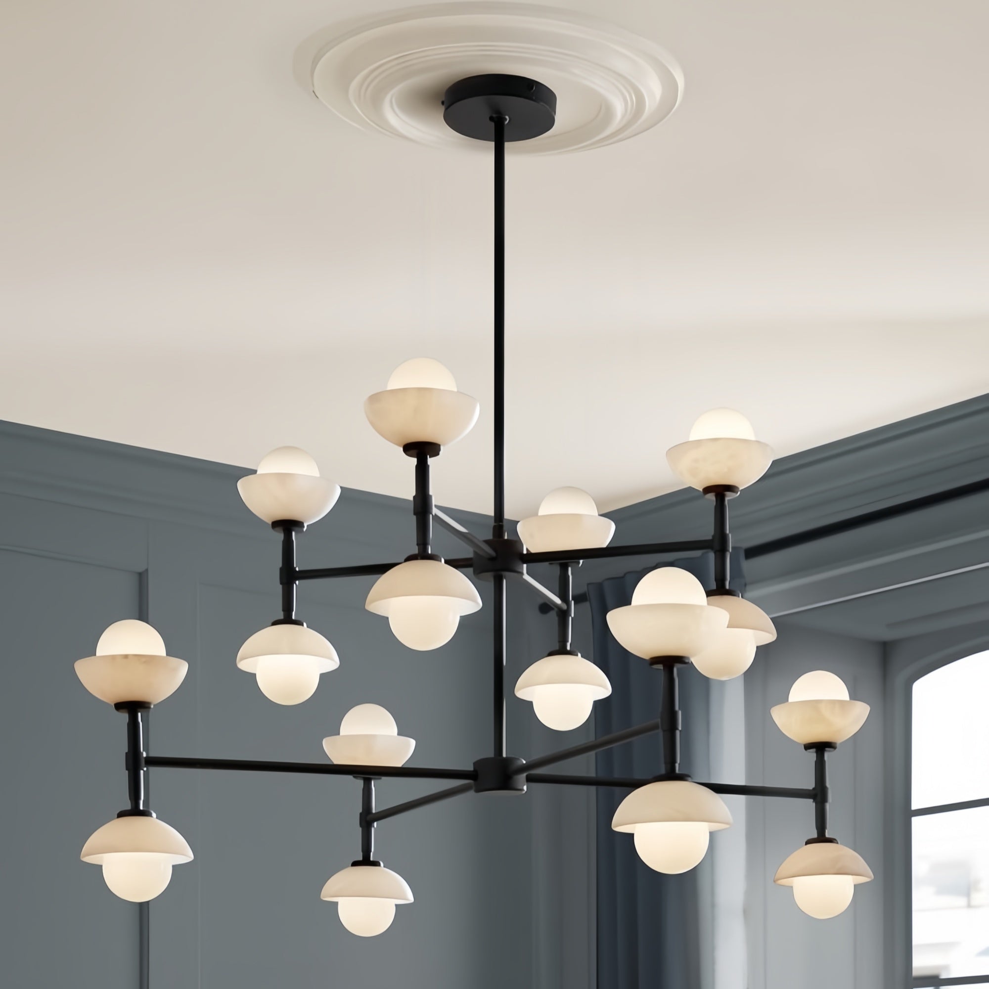 Greenwich Double Tier Chandelier-Chandelier-