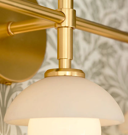 Alabaster Shade Greenwich Triple Wall Sconce