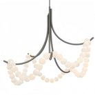 Grid Master Alabaster Chandelier - Aged BrassBlushlighting