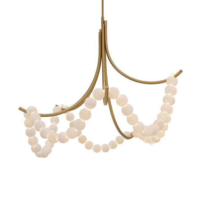Grid Master Chandelier - Aged BrassBlushlighting