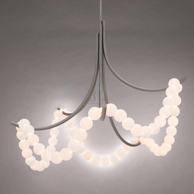 Grid Master Chandelier - Antique NickelBlushlighting