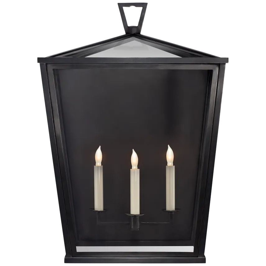 Grosvenor 3/4 Lantern Wall Sconce Outdoor-wall sconce for outdoor,wall sconce for garden,wall sconce for restaurant,wall sconce for foyer,wall sconce for bathrooms,wall sconce for kitchen,wall sconce for living room-Large-