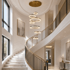 Guilin Landscape Modern Sculptural Ring Chandelier - Blushlighting