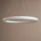 Halima Halo Alabaster Chandelier in white by Blush Lighting