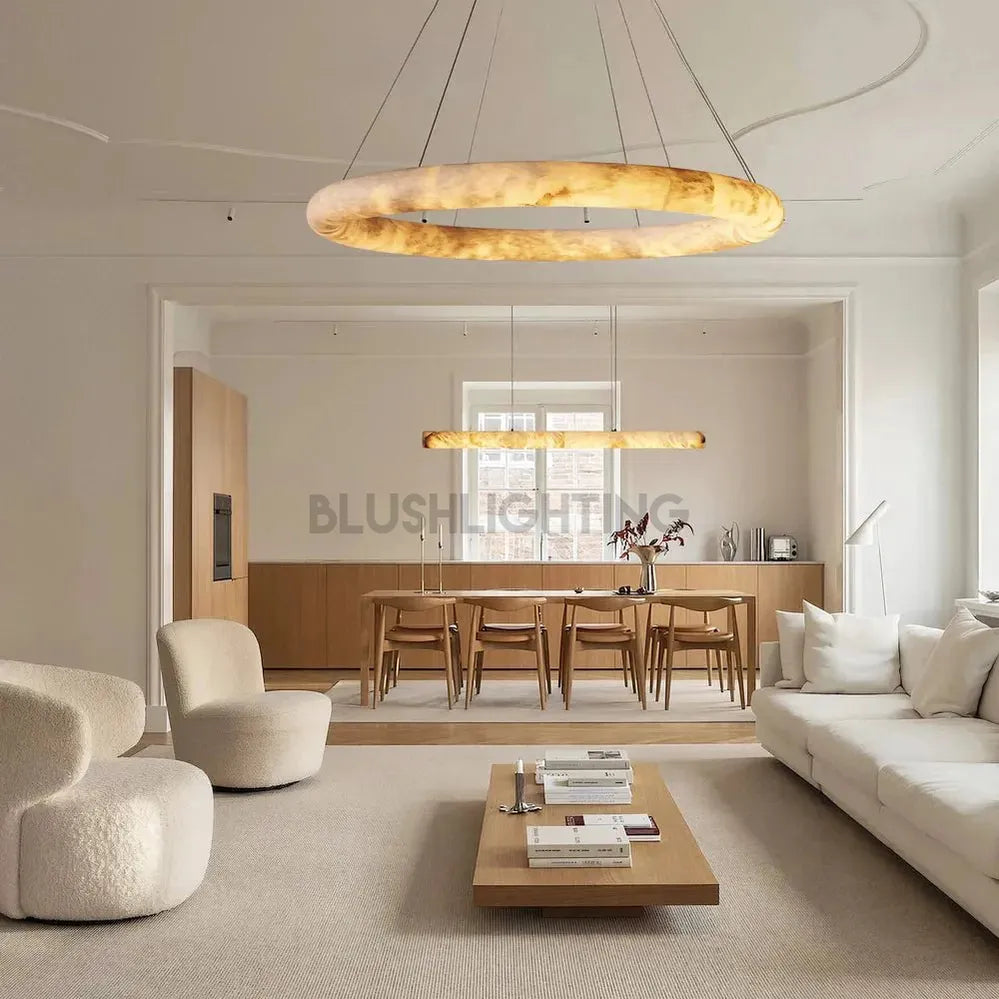 Halima Halo Chandelier - 36"Blushlighting