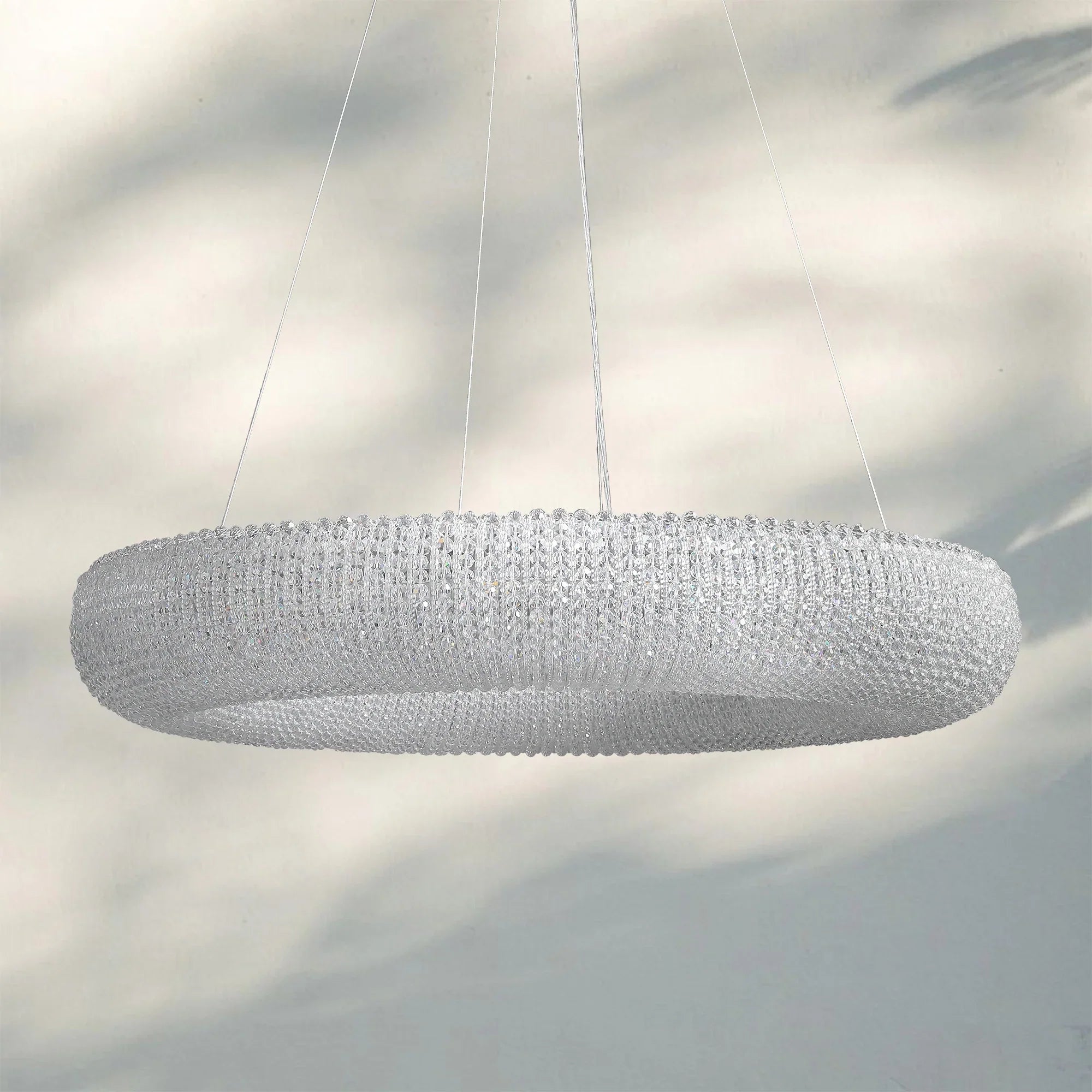 Halo Crystal Round Chandelier 32" 41" 60"-