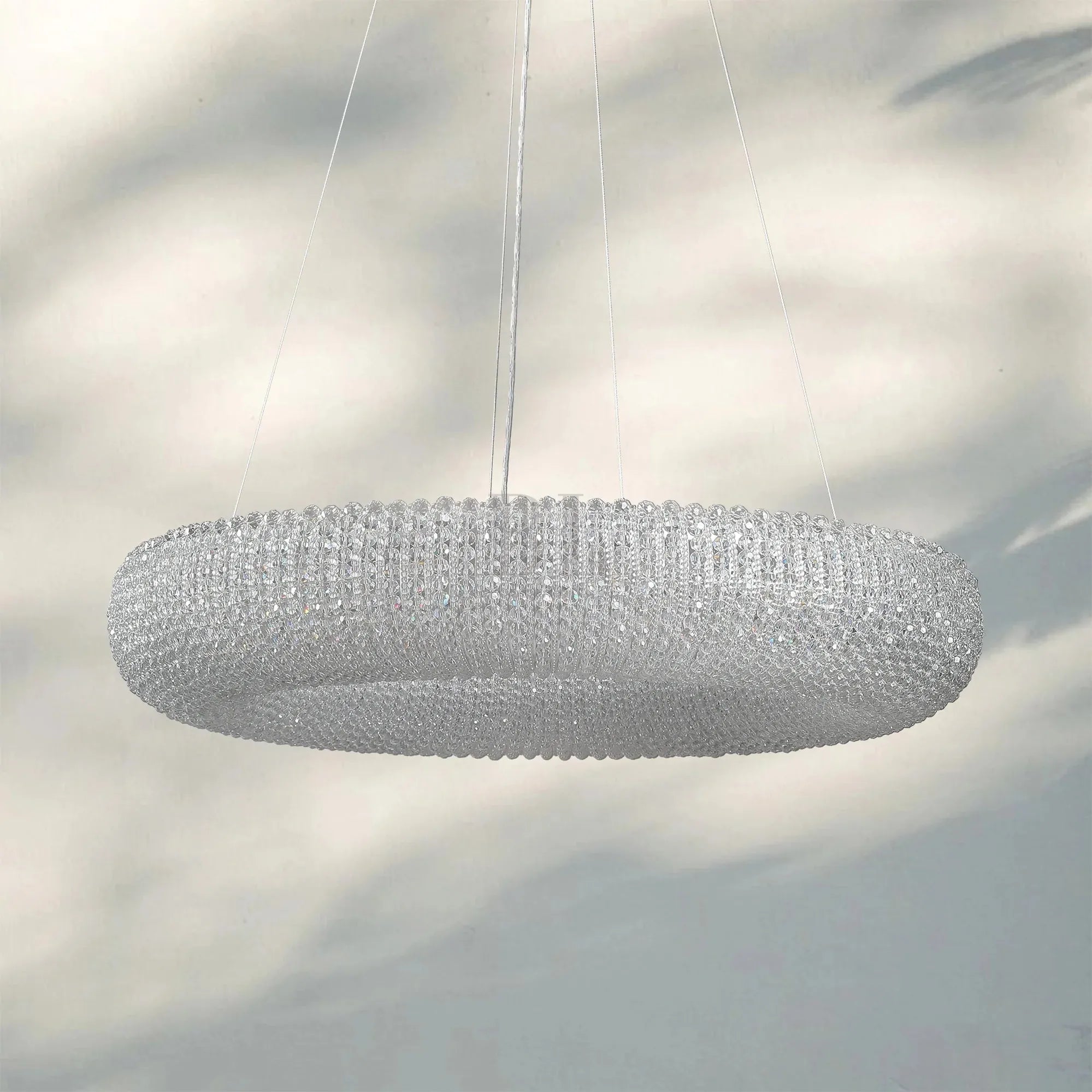 Halo Crystal Round Chandelier 32" 41" 60"-