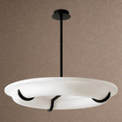 Halo Drift Round Chandelier - 33.1 in (84 cm) / Black & WhiteBlushlighting