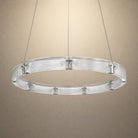 Halo Modern Glass Round Chandelier - Ø39.4" × H3.9" (Ø100 × H10 cm)Blushlighting