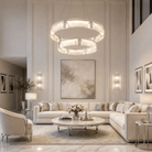 Halo Modern Living Room Chandelier - Blushlighting