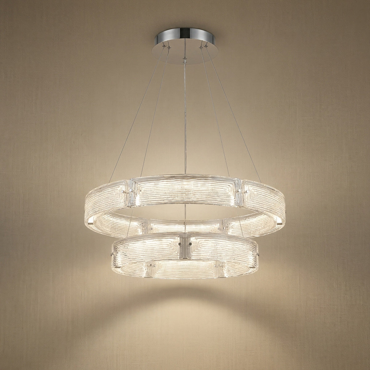 Halo Modern Living Room Chandelier - Blushlighting